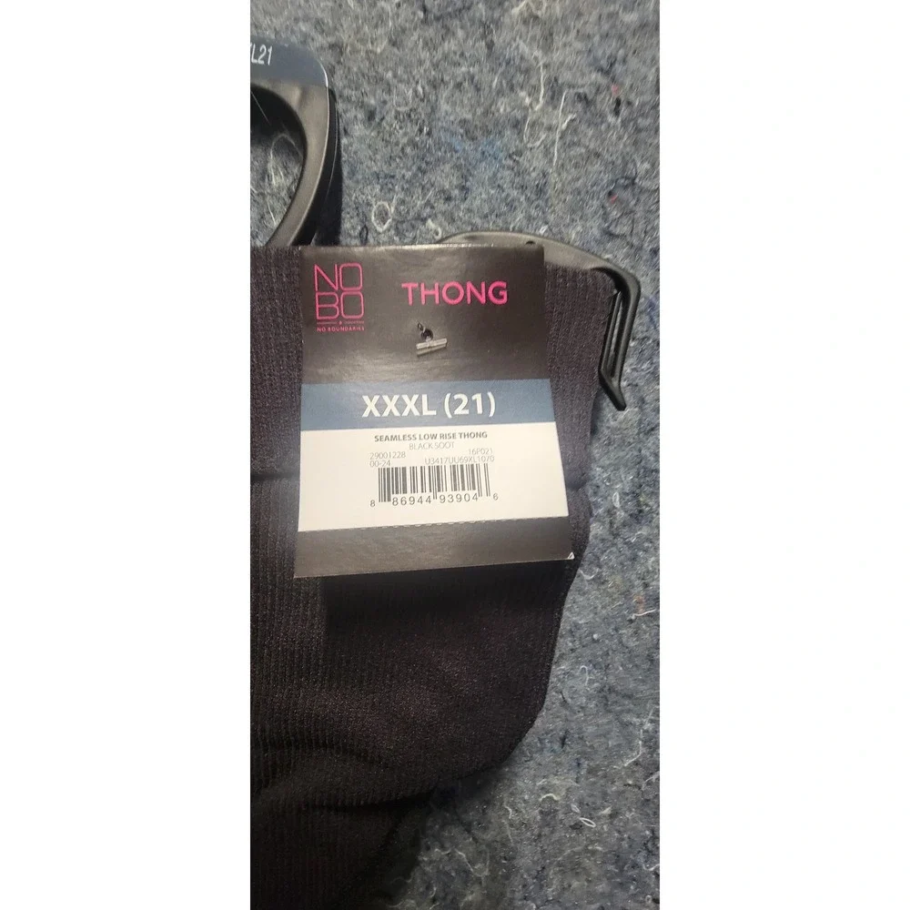 No Boundries Seamless‎ Low Rise Thong Wild Sage/Black Soot Size XL - Picture 2 of 10